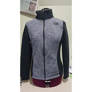 The North Face Women’s Small Black Gray Full Zip Jacket with Pockets